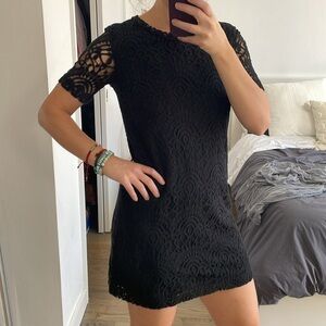 Black mini-dress